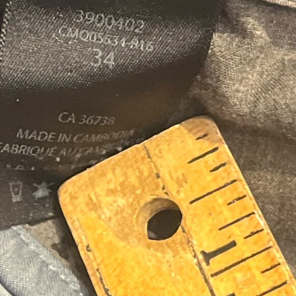 HAGGAR COOL 18 Men's Shorts Size 34 Waist Greyish Blue 4 Pockets Stretch *READ - Picture 5 of 8